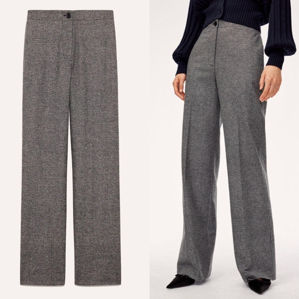 Grey Wool/ Cashmere Aritzia trousers